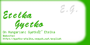 etelka gyetko business card